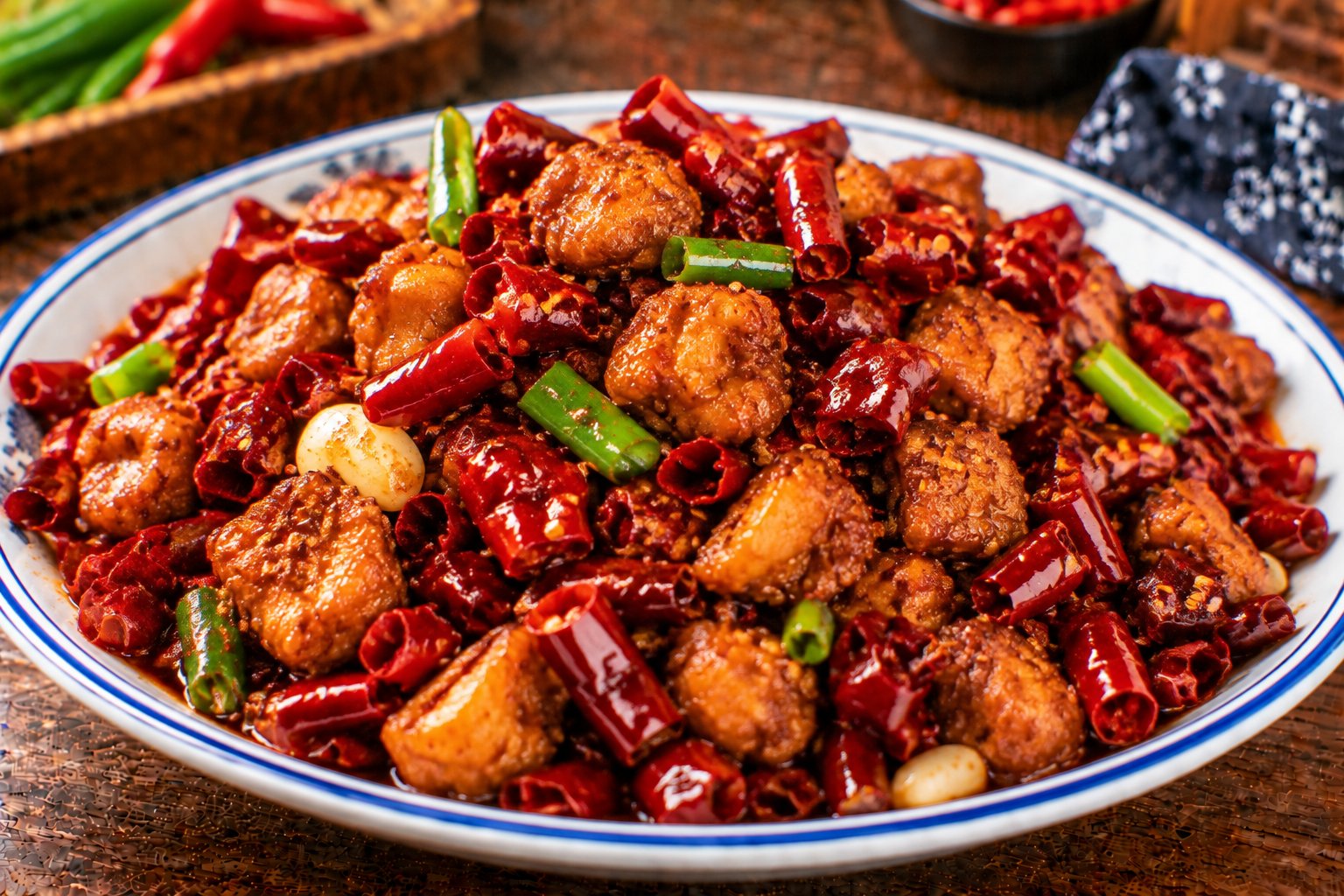 爆辣辣子鸡丁