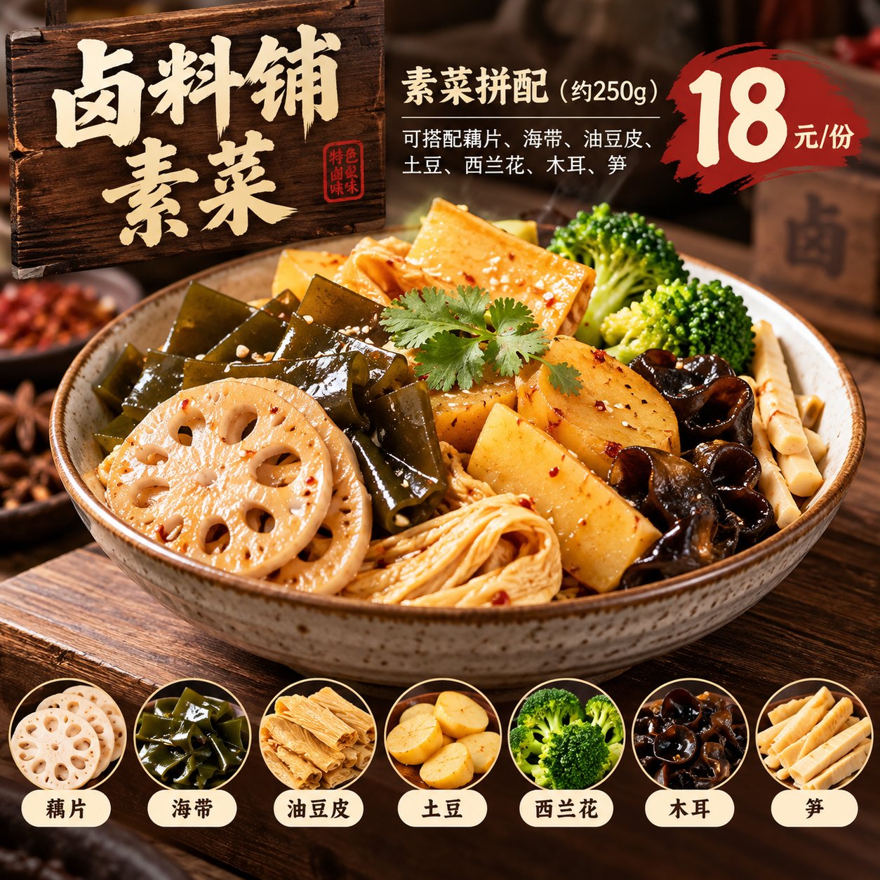 素菜拼配（约250g）