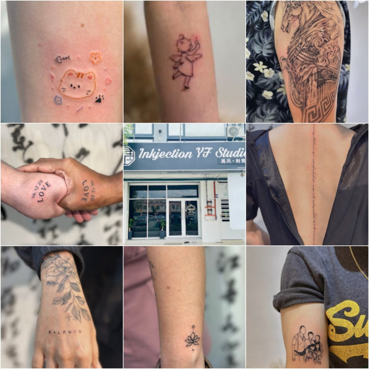 💉马六甲Inkjection YF Studio💉 · Menu images