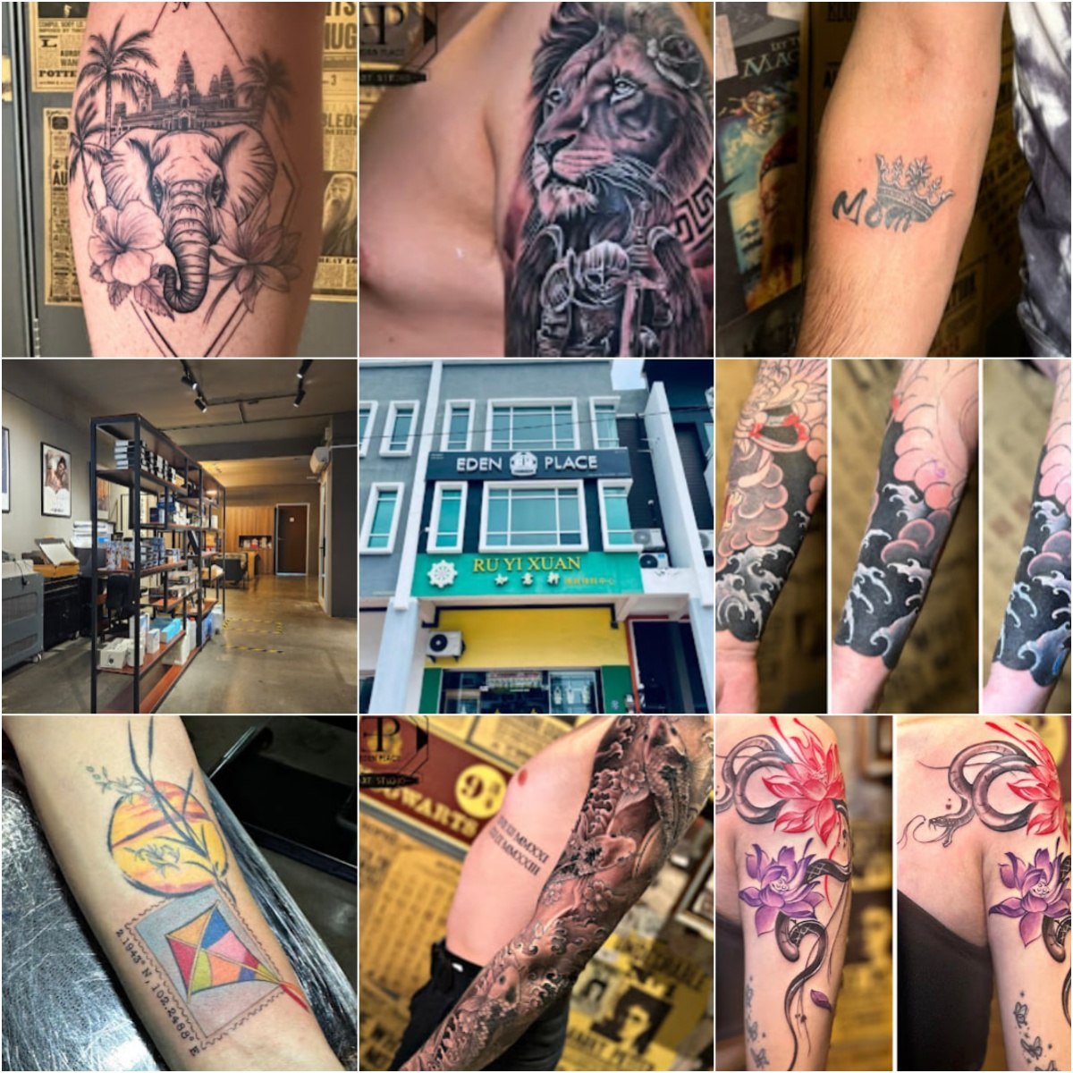 🪡马六甲Eden Place Tattoo Melaka🪡 · Menu images
