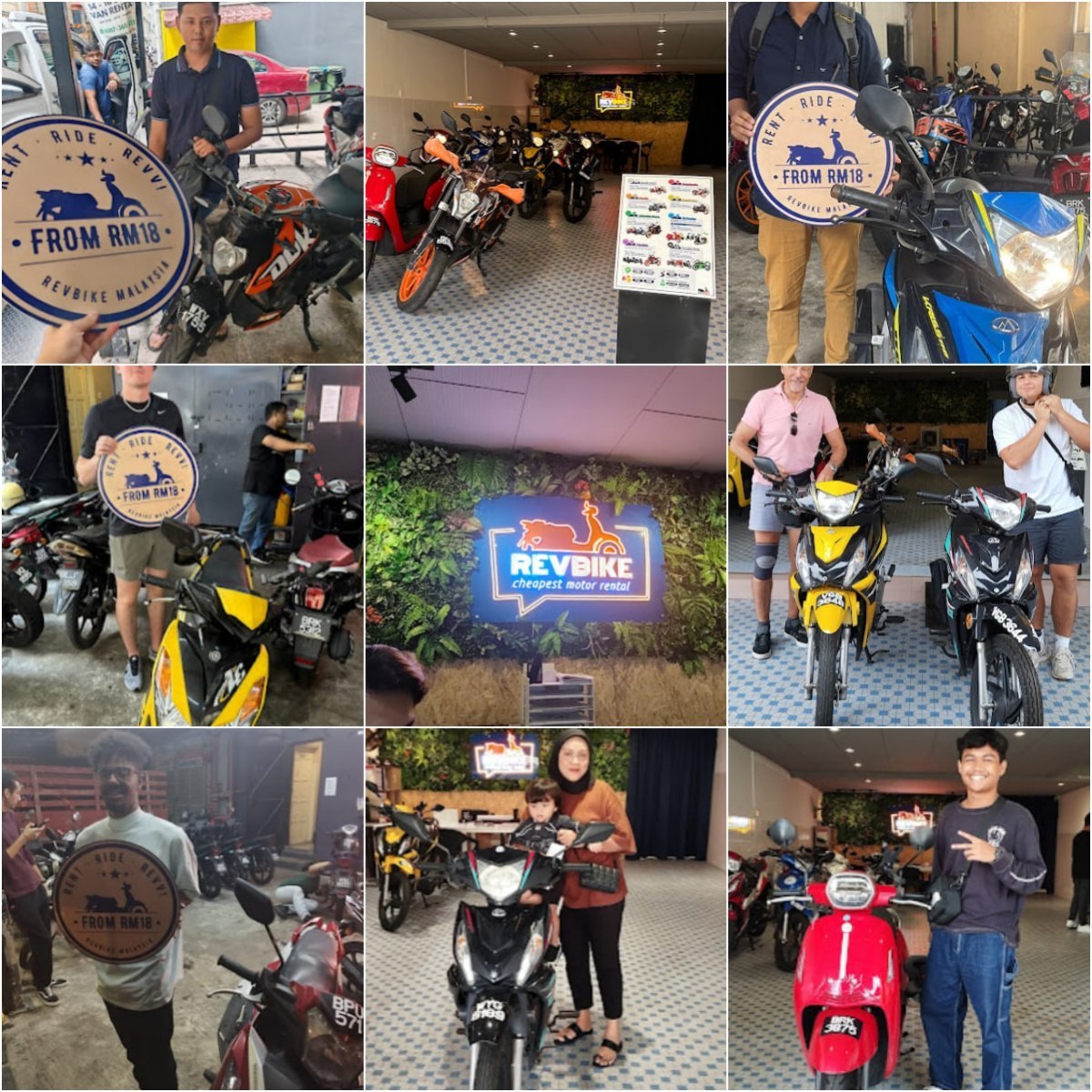 🏍马六甲Sewa Rental Motorcycle Vespa Car & Van 🏍 · Menu images