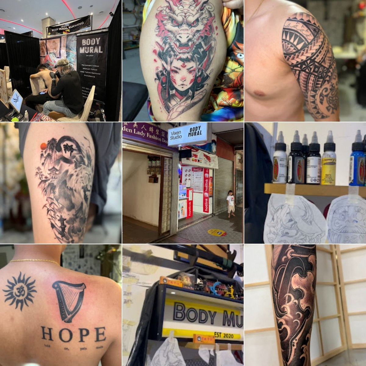 🪡古晋Body Mural Kuching Tattoo🪡