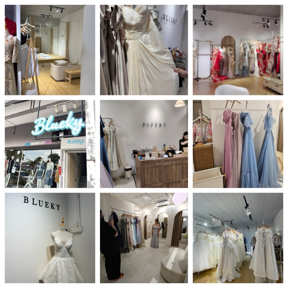 💃新山礼服与连衣裙专卖店  新山BLUEKY GOWN